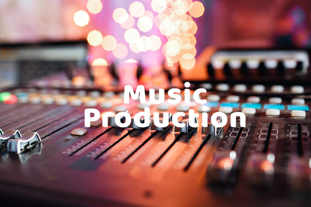 A picture of some music production equipment.